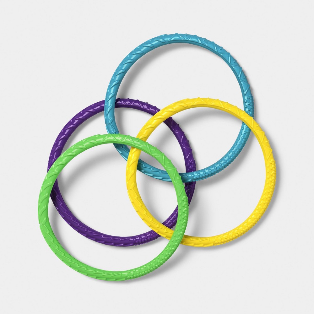 Kids' Dizzy Dive Rings 4pc - Sun Squad™