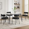 Dining Chairs Set of 2, Upholstered Dining Room Chairs with Metal Legs, Dining Chairs for Kitchen,  Dining Room - 2 of 4