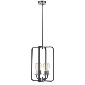 Craftmade Lighting Randolph 4 - Light Chandelier in  Flat Black/Brushed Polished Nickel - 1 of 1