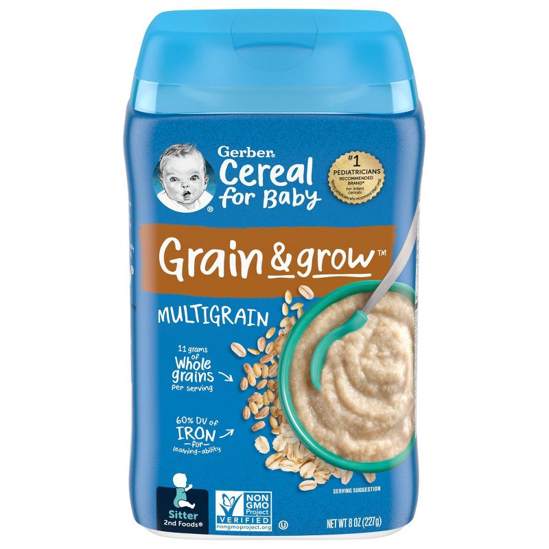 Gerber Multi-Grain Baby Cereals - 8oz, 1 of 7