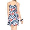 LA LEELA Women's Vacay Holiday Beach Summer Beachwear Sleeveless Casual Dress Spaghetti Strap Nightshirts Slip Nighty - 3 of 4