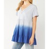 Women's Ombre Tiered Top - entro - 2 of 4