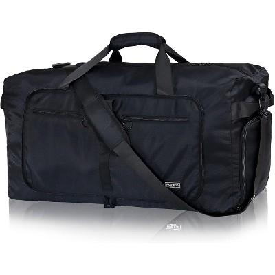 Fmeida 65L Duffle Bag with Shoes Compartment, Foldable Travel Duffel Bags for Men Women