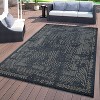 World Rug Gallery Bohemian Border Indoor/Outdoor Area Rug - 2 of 4