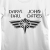 Hall & Oates Logo Art Women's White Short Sleeve Crew Neck Tee - 2 of 3