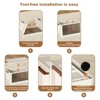 Plastic Living Room Bedroom Storage Cabinet Folding Cabinet Storage, W65/80CM H145CM Household Cabinet Multi-Layer Storage Cabinet - 3 of 4