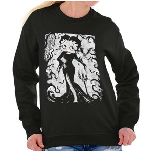 Halloween Betty Boop Enchantress Women Crewneck Sweatshirt Brisco Brands - 1 of 1