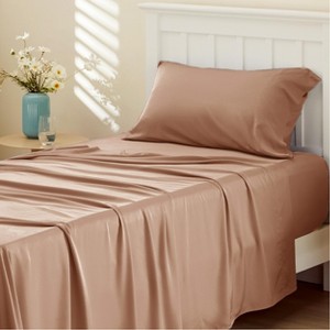 Bedsure | Rayon Derived from Bamboo Sheet Set Stay Cool & Comfy - 1 of 4