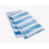 50"x60" Watercolor Striped Throw Blanket White/Blue - Mr. Kate: Modern Plush Polyester, Machine Washable - 3 of 4