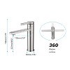 Gulches Modern Single Handle Sink Vanity Bathroom Faucet - Spot-Free Finish, Sleek Design, Easy Installation - 4 of 4