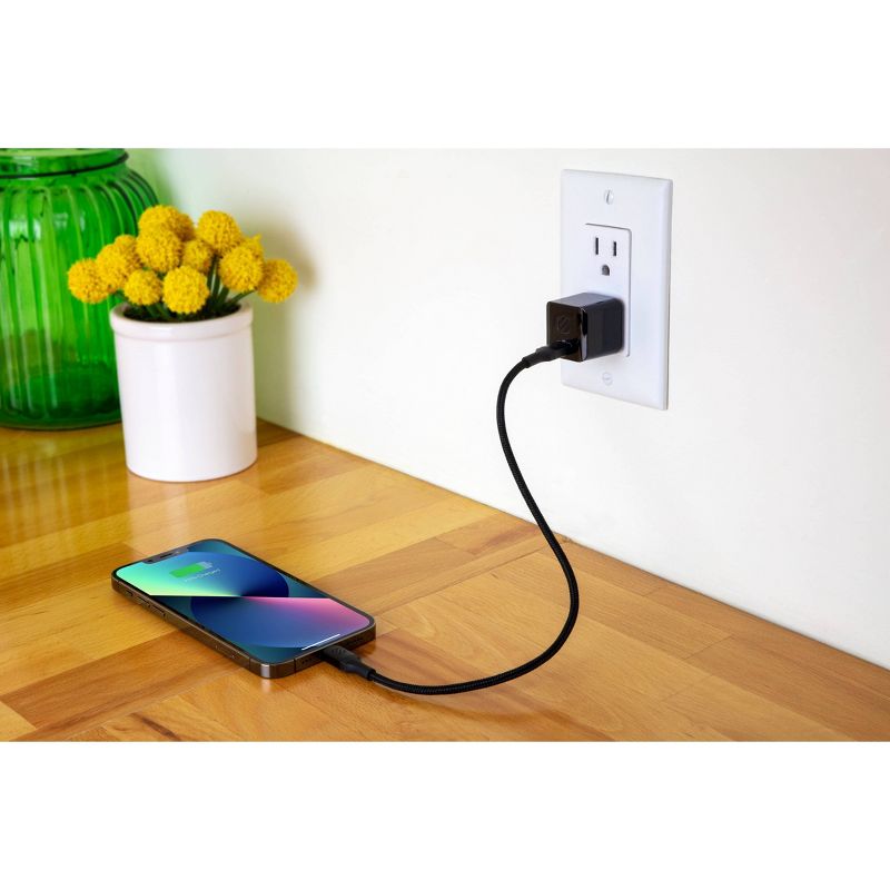 PowerVolt Power Delivery 30W Home Fast Wall Charger - Black, 4 of 5