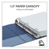 Samsill Earth's Choice Plant-Based BOHO D-Ring View Binders, 1.5" Capacity, 11 x 8.5, Indigo, 2/Pack - 2 of 4