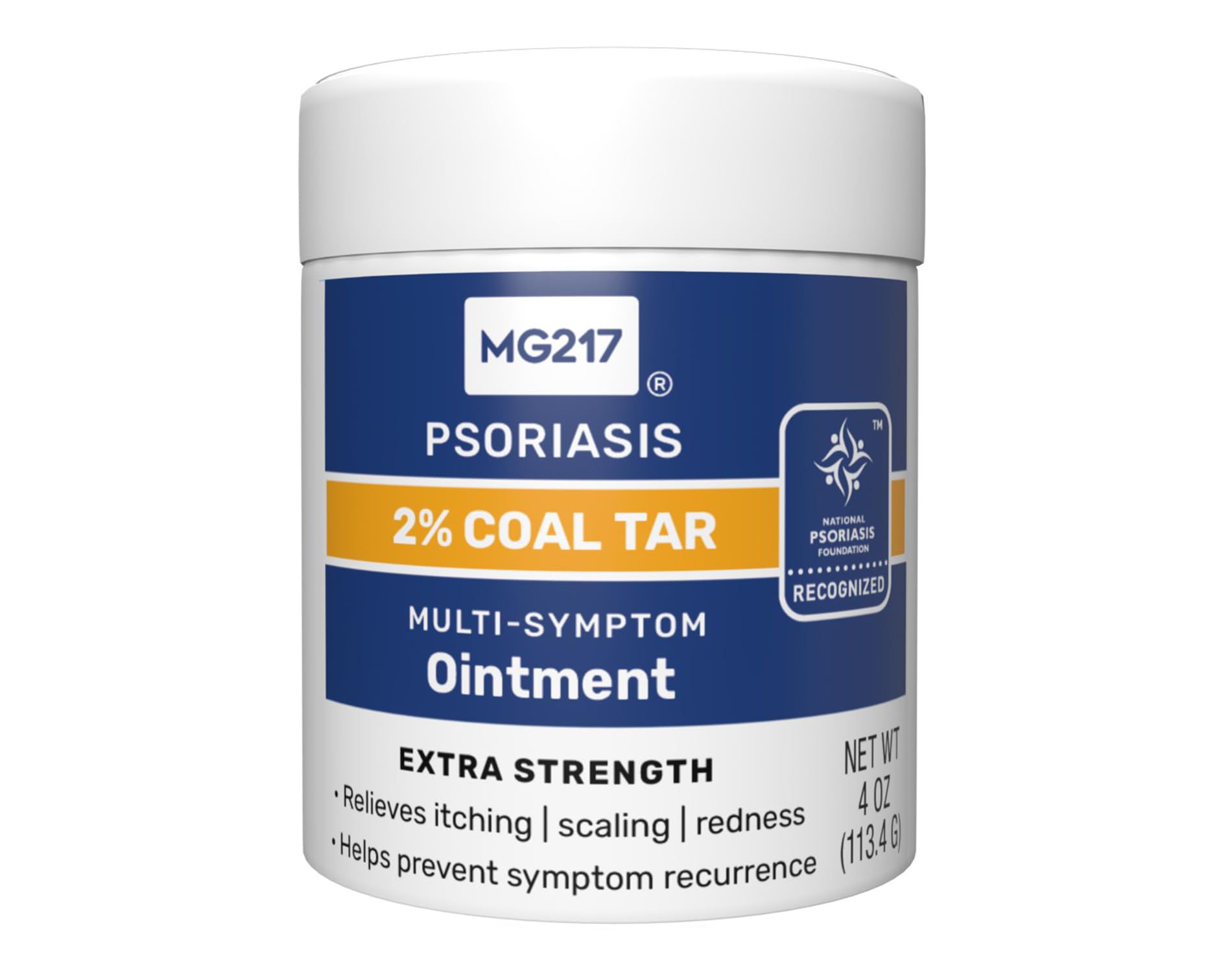 MG217 - Psoriasis, Medicated Multi-Symptom Ointment, 2% Coal Tar, 4 Oz
