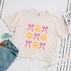 Simply Sage Market S.W.Smiley Bows and Smiley Coquette Chart Boxy Crop Top - 2 of 4