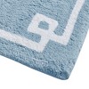 Vynxaria Bath Rugs and Mats 24x40" Tufted Bath Rug - Hotel-Style Contrast White Border Design - 4 of 4