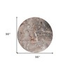 Terra Cotta Copper And Gray Abstract Washable Indoor Outdoor Area Rug - 3 of 4