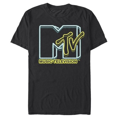 Men's Mtv Double Vision Logo T-shirt : Target