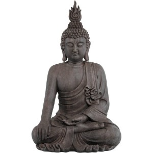 John Timberland Zen Buddha Outdoor Statue 42" High Sitting for Yard Garden Patio Deck Home Entryway Hallway - 1 of 4