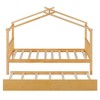 Whisen Twin Size Wooden House Bed with Twin Size Trundle - 4 of 4