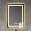 SEVOBAL Bathroom Vanity Mirrors Clear Reflection Glass Anti-Fog Technology Anti Fog Mirror Shatterproof Safety, Natural, 27.56"*19.69"*4.1" - 2 of 4
