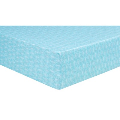 Trend Lab Fitted Crib Sheet - Leaves