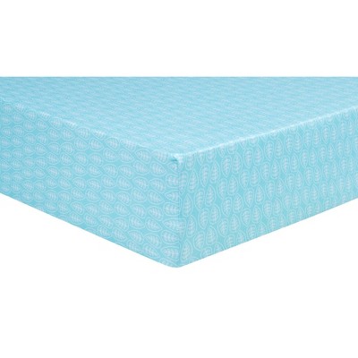 Trend Lab Fitted Crib Sheet - Leaves