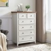 NicBex Farmhouse Drawer Dresser,Modern Tall/Double Dressers with Round Handles,Chest of Drawers for Bedroom,Living Room,Dining Room,Hallway - 2 of 4