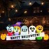 Joyfy 8 FT Long Inflatable Halloween Outdoor Decorations, Inflatable Pumpkin Ghost Vampire Witch Tombstone with LEDs for Yard Garden Lawn Decorations - 4 of 4
