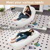 ORRD 5-Position Folding Lounge Chair - Plush Floor Sofa for Gaming, Meditation & Relaxation（Beige） - 2 of 4