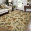 Abynow Vintage Floral Farmhouse Indoor Washable Area Rug - 3 of 4