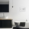 Stupell Industries Get Naked Funny Word Bathroom Black And White Design Framed Giclee Art - 2 of 4