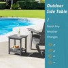Arceso Adirondack Outdoor Side Table, 2-Tier HDPS Patio End Table Weather Resistant, Morden Side Table for Patio, Pool, Porch - 2 of 4