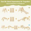 Costzon Climbing Toys for Toddlers, 5-in-1 Foldable Montessori Arch Climber with Slide Ramp, Multi-Combo Wooden Triangle Play Gym Set - 2 of 4