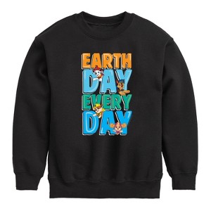 Boys' - Paw Patrol - Earth Every Day Graphic Long Sleeve Fleece Sweatshirt - 1 of 4