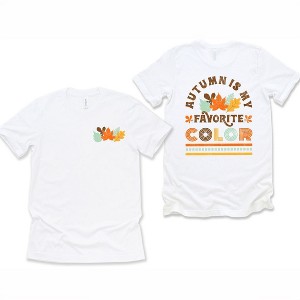 Simply Sage Market Women's Autumn Is My Favorite Color Colorful Front and Back Short Sleeve Graphic Tee - 1 of 4