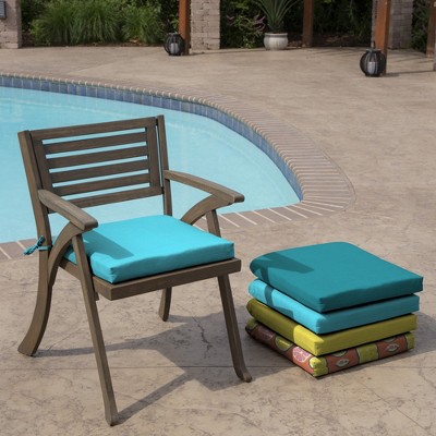 Pool Blue Polyester Adirondack Chair Cushion