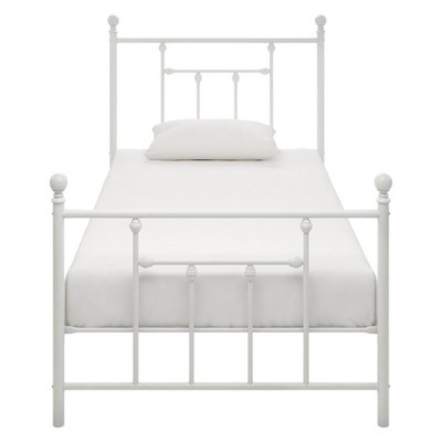 target white twin bed