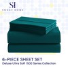 6 Piece Sheet Set, Deluxe Ultra Soft 1500 Series, Double Brushed Microfiber by Sweet Home Collection® - image 2 of 4