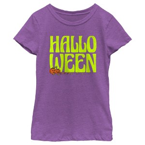 Girl's Lost Gods Halloween Jack-O'-Lanterns T-Shirt - 1 of 4