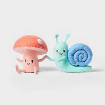 Felt Easter Figural Decor Set Mushroom & Snail - Spritz™