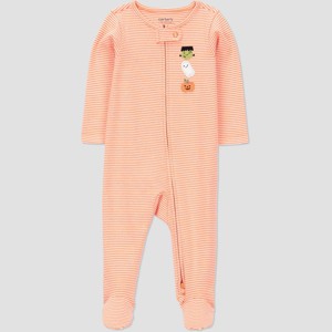 Carter's Just One You® Baby Halloween Sleep N' Play - Orange - 1 of 3