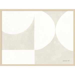 41"x31" Strand VI by Danhui Nai Wood Framed Wall Art Print Brown - Amanti Art: Modern Abstract, Hardwood Frame - 1 of 4
