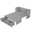 CLIHOME Full Size Murphy Bed with USB Ports, Large Drawers and Metal Handles - 4 of 4