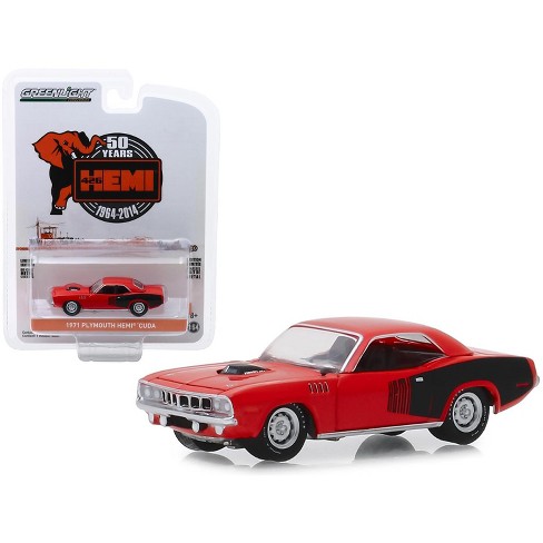 GREEN 1971 PLYMOUTH HEMI CUDA Diecast Model Car By Greenlight NEW 1:64 GREENLIGHT MUSCLE SERIES 18 COLLECTION