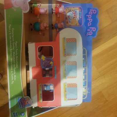 2021 Peppa Pig Peppa's Family MOTORHOME Vehicle to RV Playset NEW w/ 4  Figures