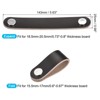 Unique Bargains Leather Door Suitcase Drawer Knobs and Pulls with Screws 2 Pcs - 2 of 4