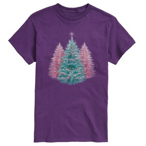 Men's - Instant Message - Christmas Tree Tonal Washed Short Sleeve Graphic T-Shirt - 1 of 4