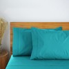 LuxClub 2 PC Performance Microfiber Solid Pillowcase Set - 2 of 3