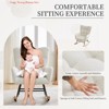 Nursery Rocking Chair, Living Room Glider Rocker for Breastfeeding, Comfy Accent Chairs for Bedroom, Plush Teddy Upholstered Armchairs Indoor - 4 of 4