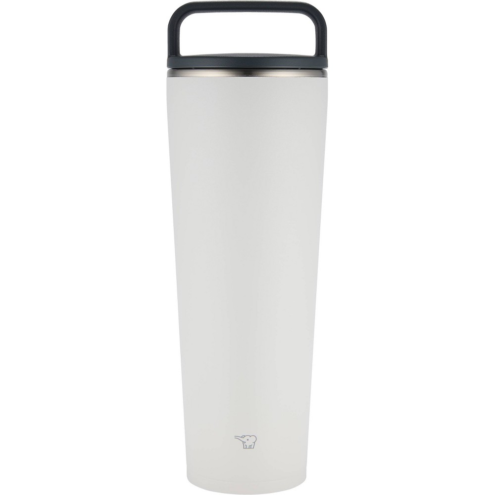 Zojirushi 30oz Stainless Steel Carry Tumbler Pale White: Travel Mug for Hot & Cold Beverages, Hand Wash